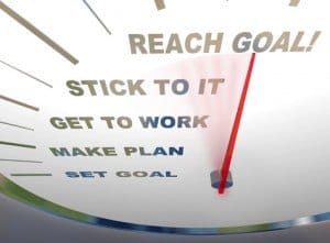 Motivational goal-setting graphic.